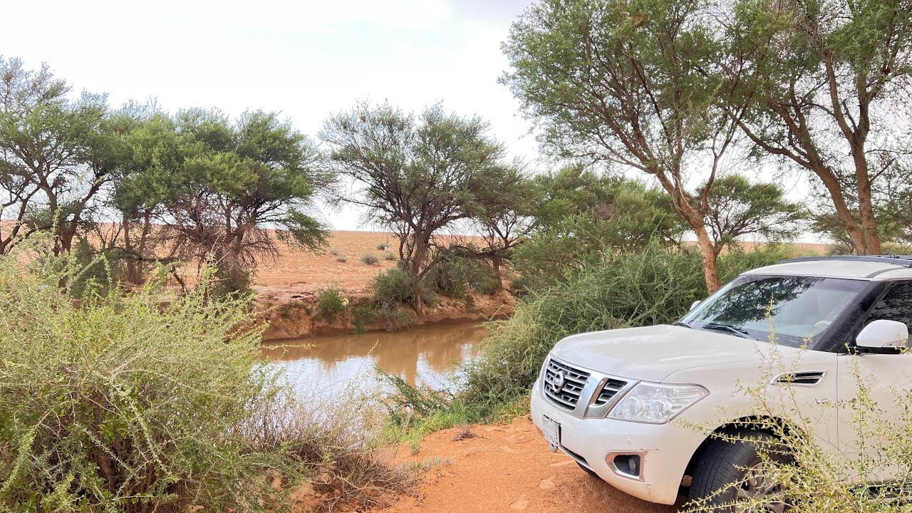 جولة يوم مكشاتية فيها امطار وبرد في شعيب الشوكي