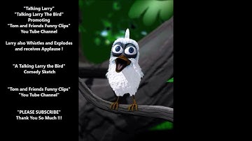 Talking Larry The Bird Promoting My Talking Tom Channel and Whistles and Explodes & Get