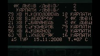 ФК Львів - Карпати 2:4 // 15.11.2008 / Огляд матчу