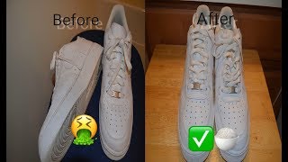 how to clean air force ones with household items