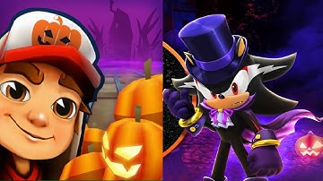 SONIC DASH HALLOWEEN 2020  NEW CHARACTER VAMPIRE SHADOW VS Subway Surfers Halloween 2020 Cambridge