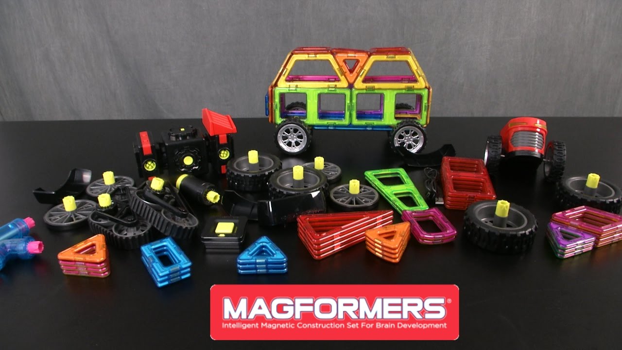 MAGFORMERS正規品126ピース+車輪×2セット Magformers Amazing Wheel Magnetic Construction Building Kit