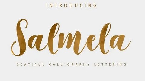 How to Download and Install Salmela Script Font Free Download #trending #shorts