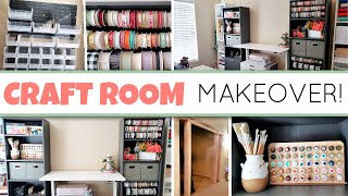 HOME RENOVATION CRAFT ROOM EDITION | Craft Room/Office Makeover | Craft Room Organization screenshot 3