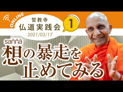 想（saññā）の暴走を止めてみる　誓教寺オンライン仏道実践会①｜スマナサーラ長老の初期仏教法話（17 Mar 2021 ゴータミー精舎からライブ配信）