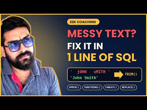 SQL String Functions Explained 🔥 | Real-World SQL Interview Questions