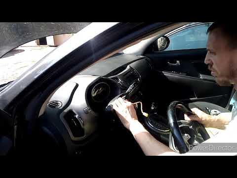 Как снять руль на киа спортейдж 3 Как снять руль на кия спортаж. KIA Sportage. 13года. - YouTube