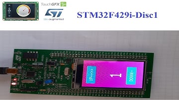 STMCubeIDE + TouchGFX + stm32f429i discovery lcd #STMicroelectronics #TouchGFX