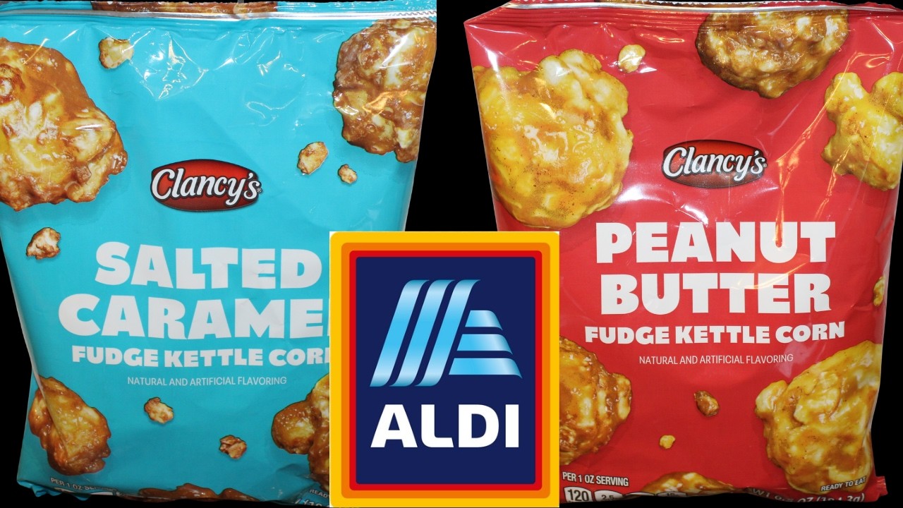 Clancy’s (Aldi) Fudge Kettle Corn: Salted Caramel & Peanut Butter Review