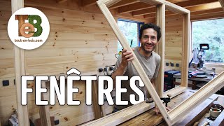 FABRICATION artisanale de fenêtres en bois de châtaignier - DORMANTS