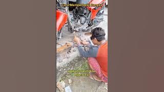 Pengguna motor Honda-Yamaha wajib tahu, ini cara memperbaiki rangka yang patah.