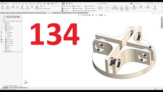 تمارين علي سوليدووركس 2024 || تمرين رقم 134- Solidworks Exercise 134