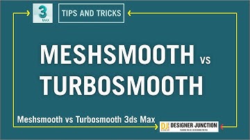 Meshsmooth vs Turbosmooth - 3ds Max _ in Hindi / Urdu ( 3ds Max Tips and Tricks )