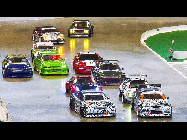 GREAT RC DRIFT CAR RACE MODELS IN PAIR COMPETITION / Modell+Technik Stuttgart 2017 class=