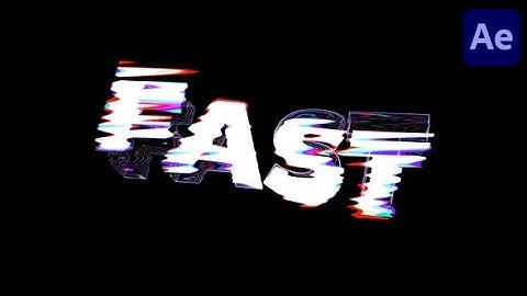 Glitch Logo Intro (After Effects Template) ★ AE Templates