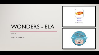 Reading Lesson One (Unit 6 Week 1)