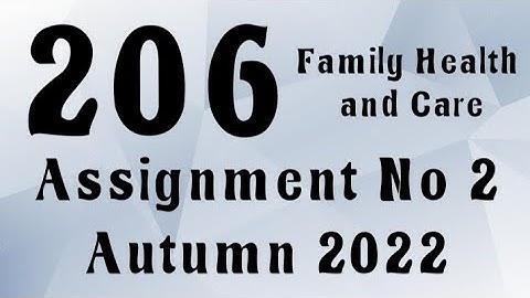 AIOU Code 206 Solved Assignment No.2 Autumn 2022 #aiou #aiousolveassignments