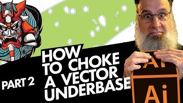 How to choke a vector underbase in Illustrator - Color separation tutorial