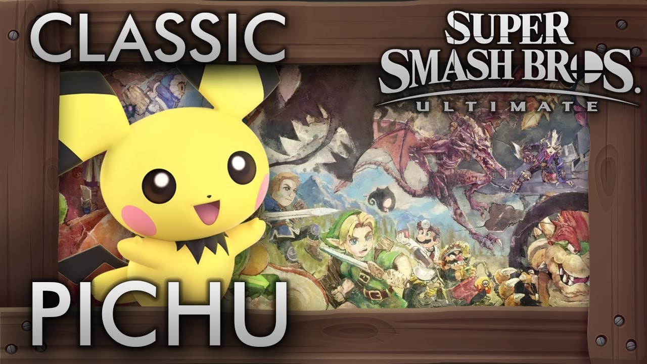 Super Smash Bros. Ultimate: Classic Mode - PICHU - 9.9 Intensity No Continues