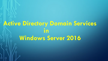 How to Install Active Directory Domain Services in Windows server 2016