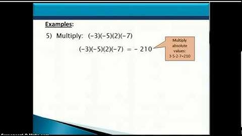 Multiplying and Dividing Real Numbers