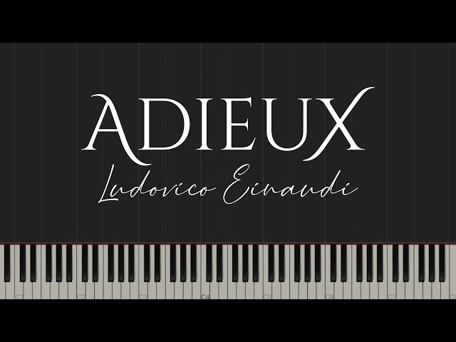 Adieux - Ludovico Einaudi (Piano Tutorial) class=