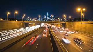 4K Night Highway Timelapse | Mesmerizing Car Light Trails & Hypnotic City Lights