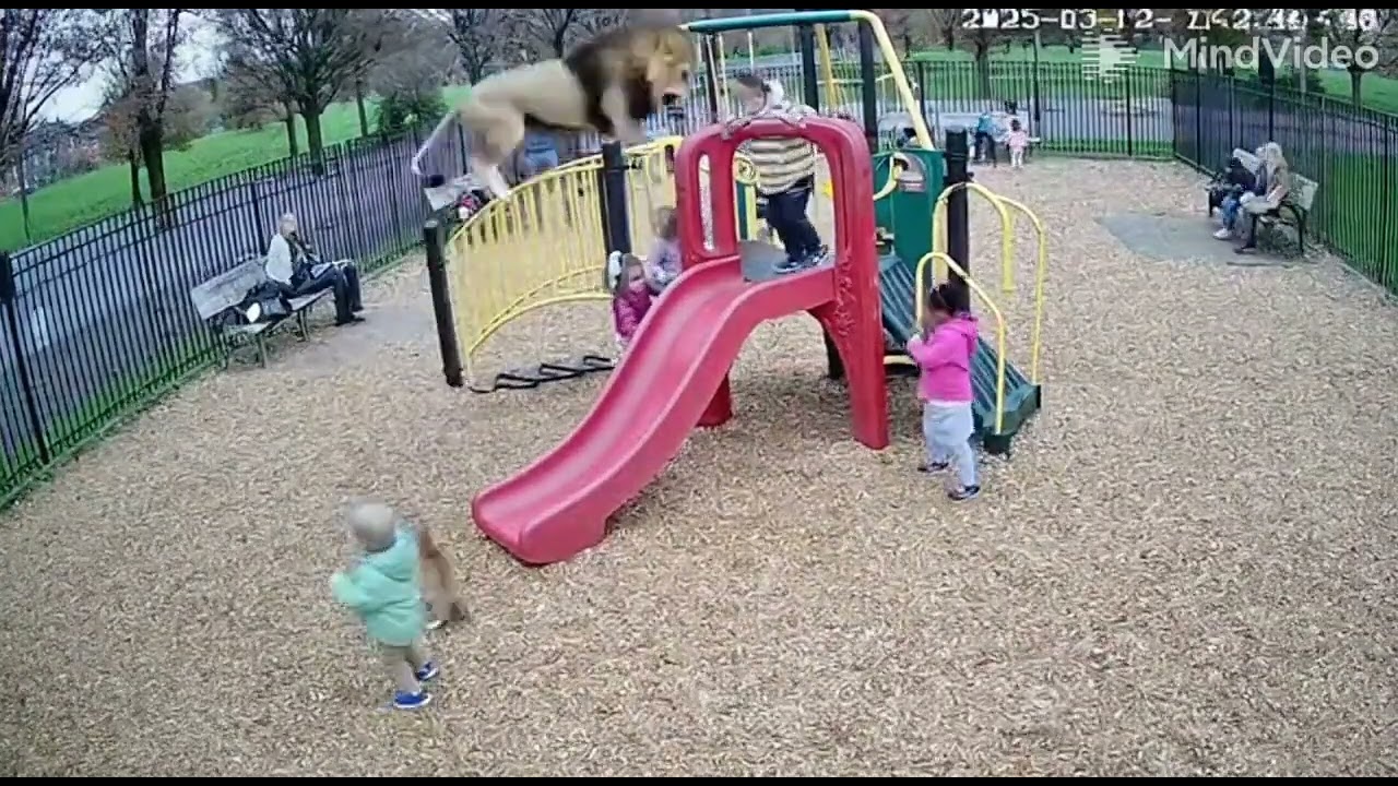 Unbelievable! Cat Saves Child from Tiger Attack | CCTV Footage