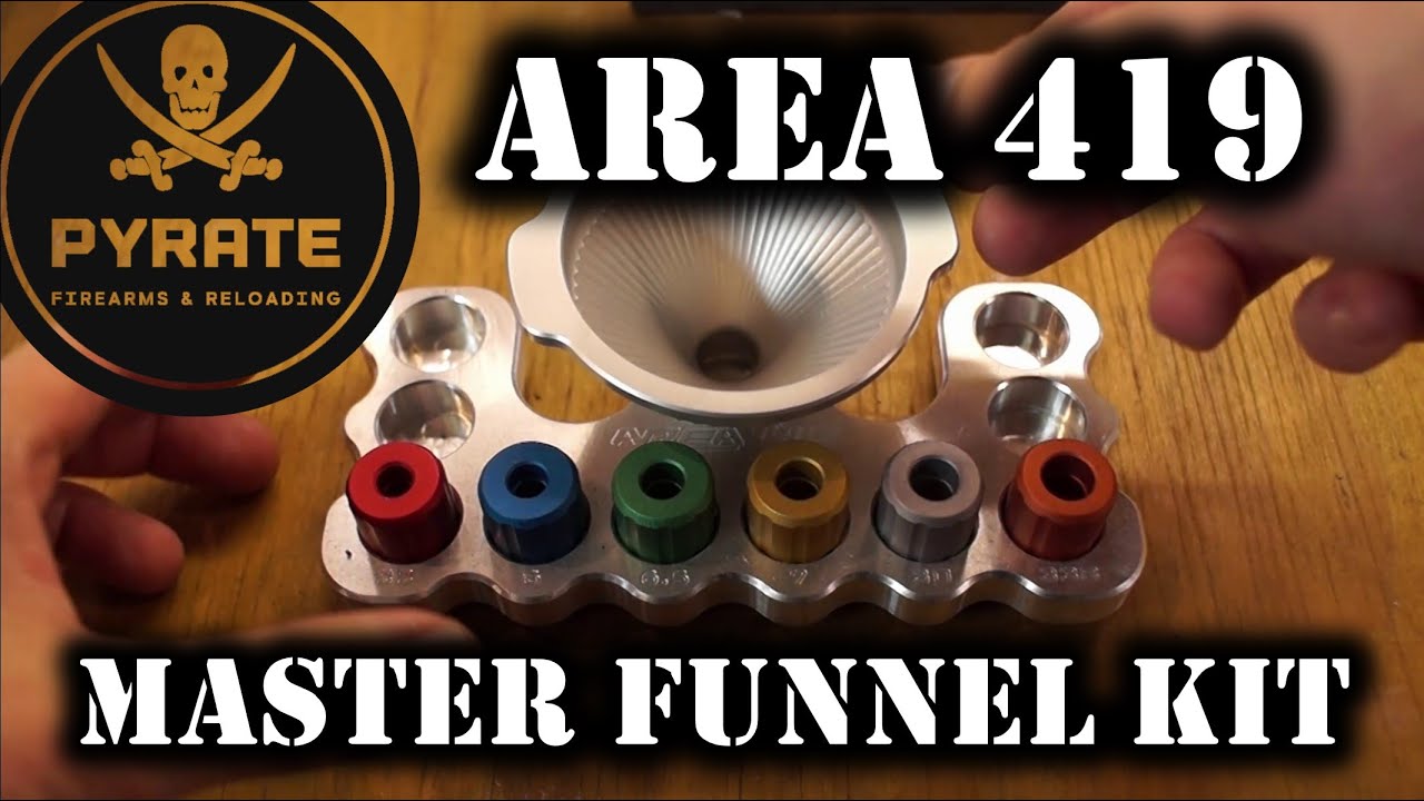 The Best Powder Funnel Area 419 Master Funnel Kit Reloading Equipment Review YouTube