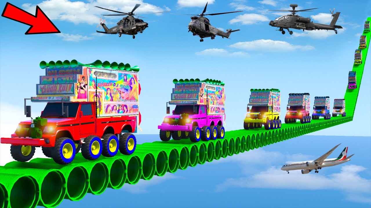 World's Highest 😱😲 दुनिया का सबसे  ऊंचा 😱 !! Super Mega Ramp 😱😨 challenge !! GTA-5