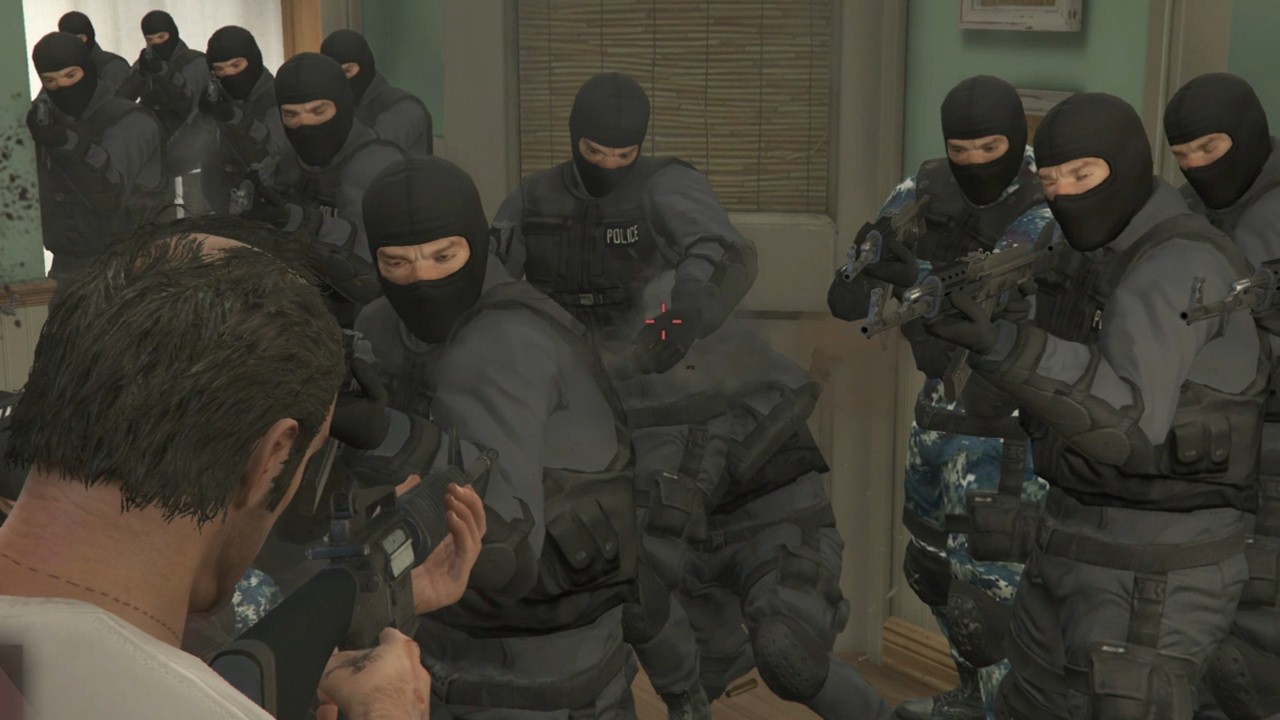 GTA 5 - Trevor rampage shootout with Vagos + epic five star cop battle ...