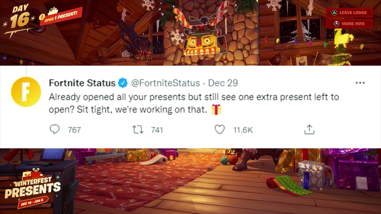 Fortnite Confirms 15th Winterfest Present 🎁
