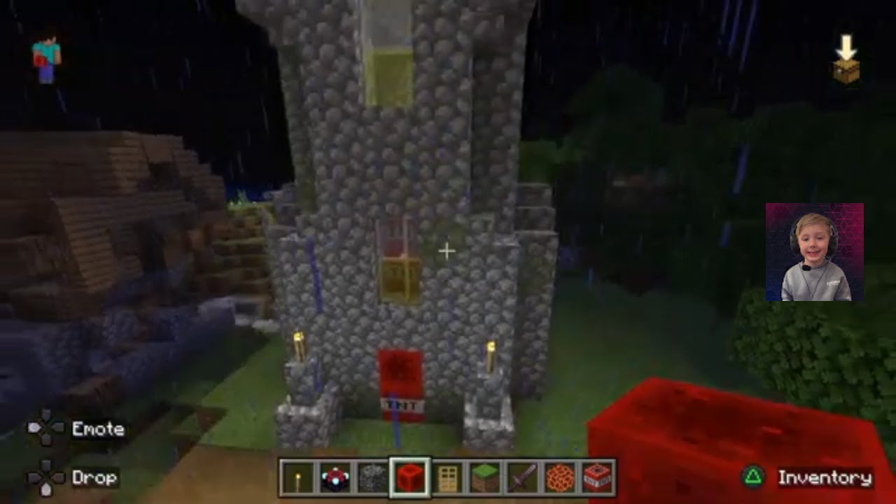 EXPLODING HOUSES IN AN ANCIENT MINECRAFT VILLAGE #minecraftgameplay # ...