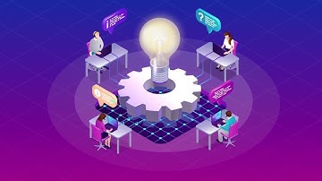 Isometric 2d graphics. Company`s video presentation