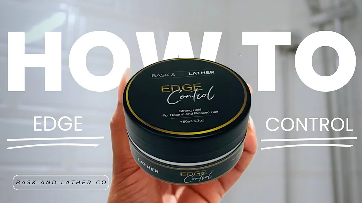 How To Lay Edges | Strong Hold Edge Control | Full Demo | Bask and Lather Review