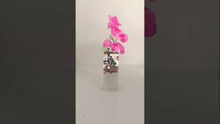 DIY mirror flower vase #shorts #diy #flowers #homedecor #flowervase