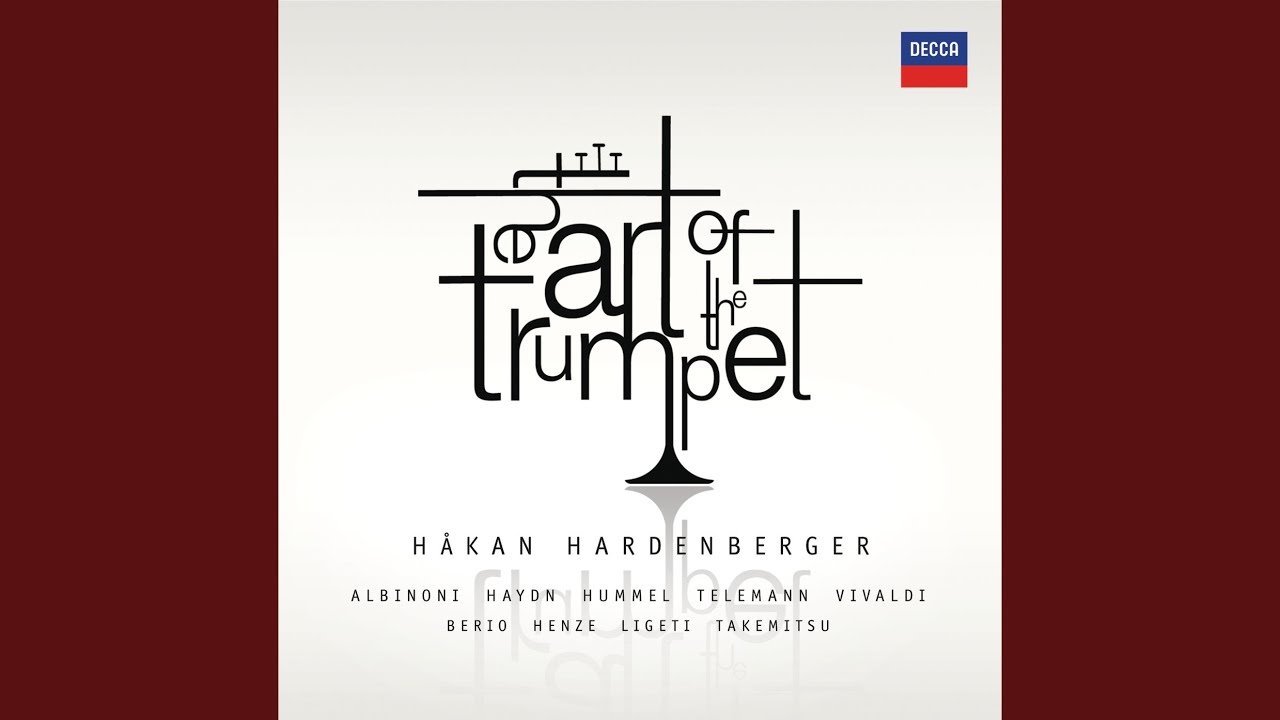 Marcello Oboe Concerto in D minor Arr. Trumpet 2. Adagio YouTube