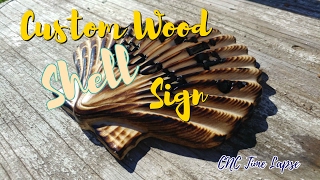 Custom Wood Shell Sign | CNC Time Lapse