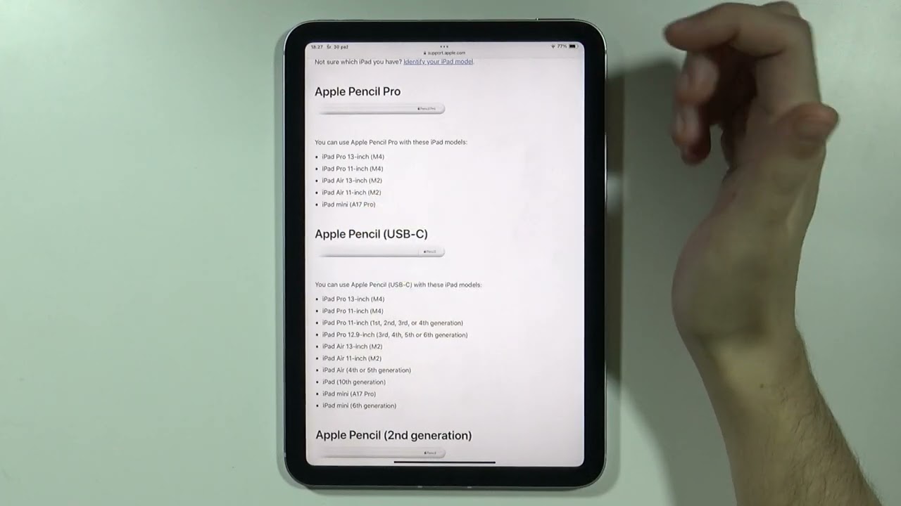 iPad Mini (A17 Pro): Jaki rysik Apple Pencil jest kompatybilny