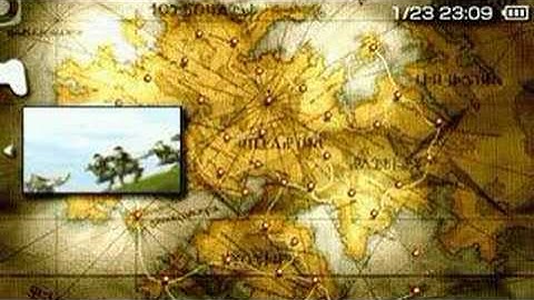 Final Fantasy Tactics custom PSP menu (PS1 emulator)