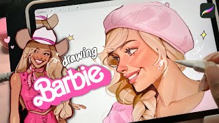 ♡ Drawing Barbie! (the movie) // draw with me 🎀 ♡