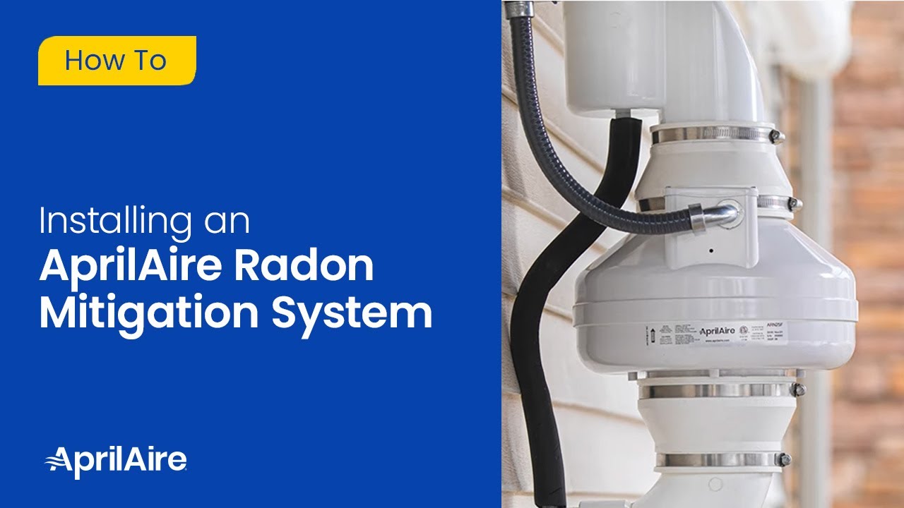 How to Install an AprilAire Radon Mitigation System - YouTube