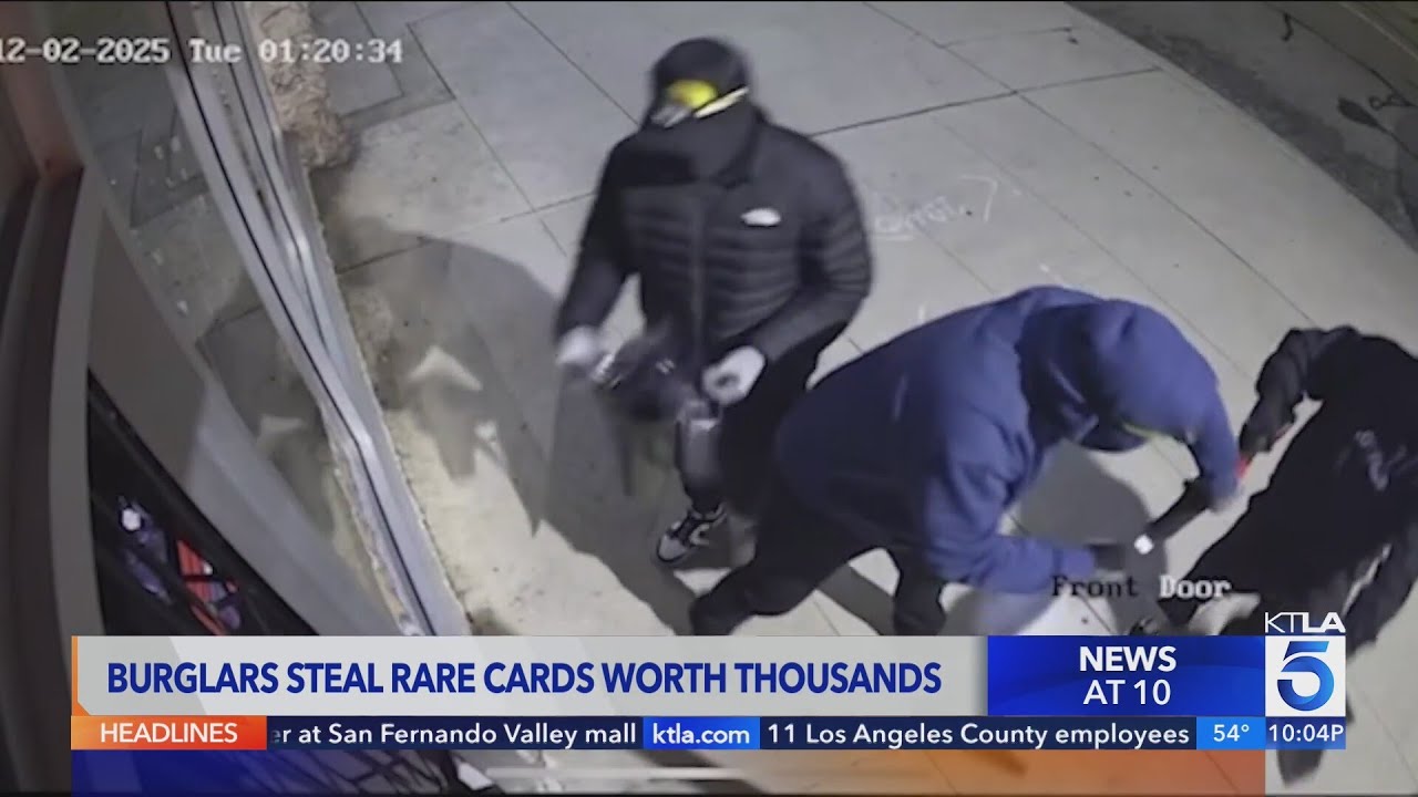 Burglars steal rare Pokémon cards worth thousands in Burbank - YouTube