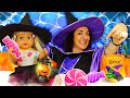 La festa di Halloween con le bambole Barbie travestite da streghe! Storie per bambini di Paw Patrol
