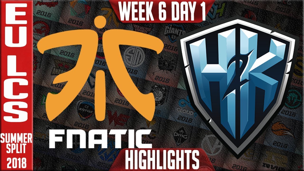 FNC vs H2K Highlights | EU LCS Summer 2018 Week 6 Day 2 | Fnatic vs H2K