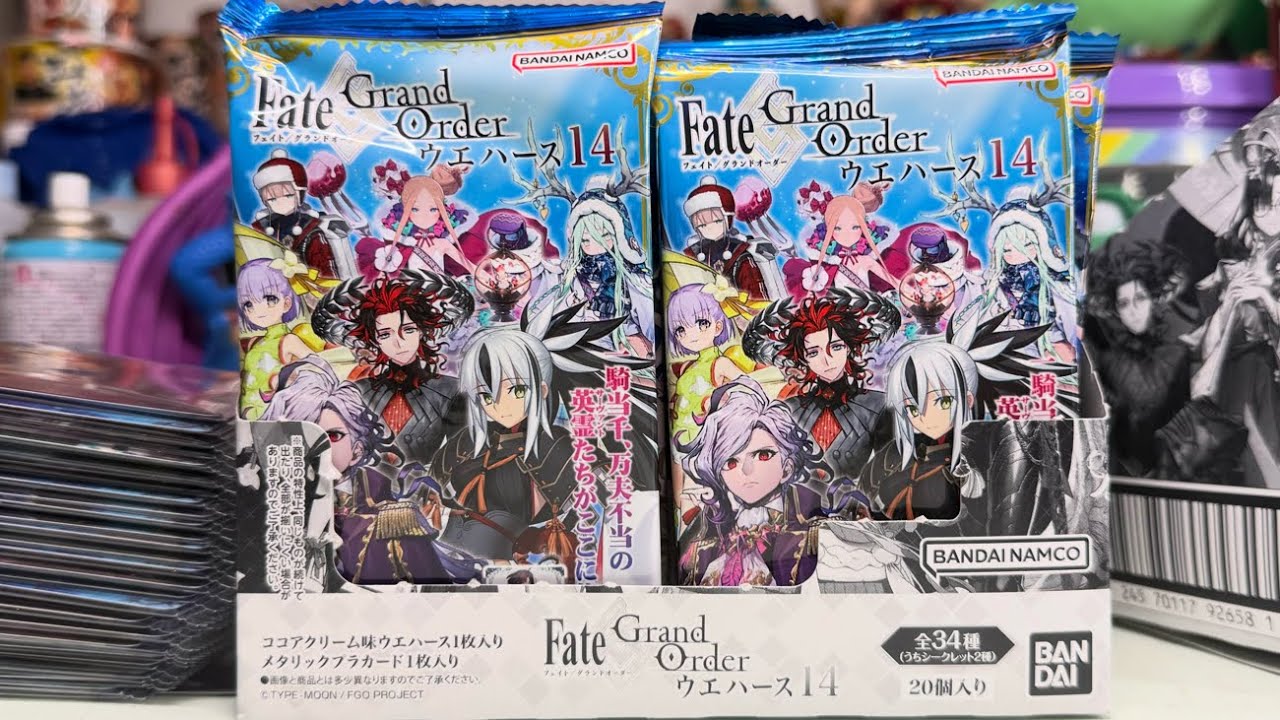 FGO Wafer 14 - 34 Types, 2 Secret Types - Unboxing Review [Part 4