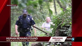 Human skull found in wooded area of Des Moines
