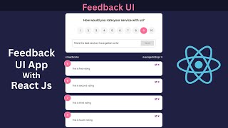 React Tutorial for Beginners | Build a Feedback App UI Step-by-Step (Full React Project)