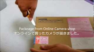 購入したデジカメが届いた Package from camera shop online