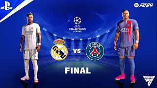 FC 24 - Real Madrid vs PSG - UEFA Champions League 2023\/24 Final Match | PS5™ 4K